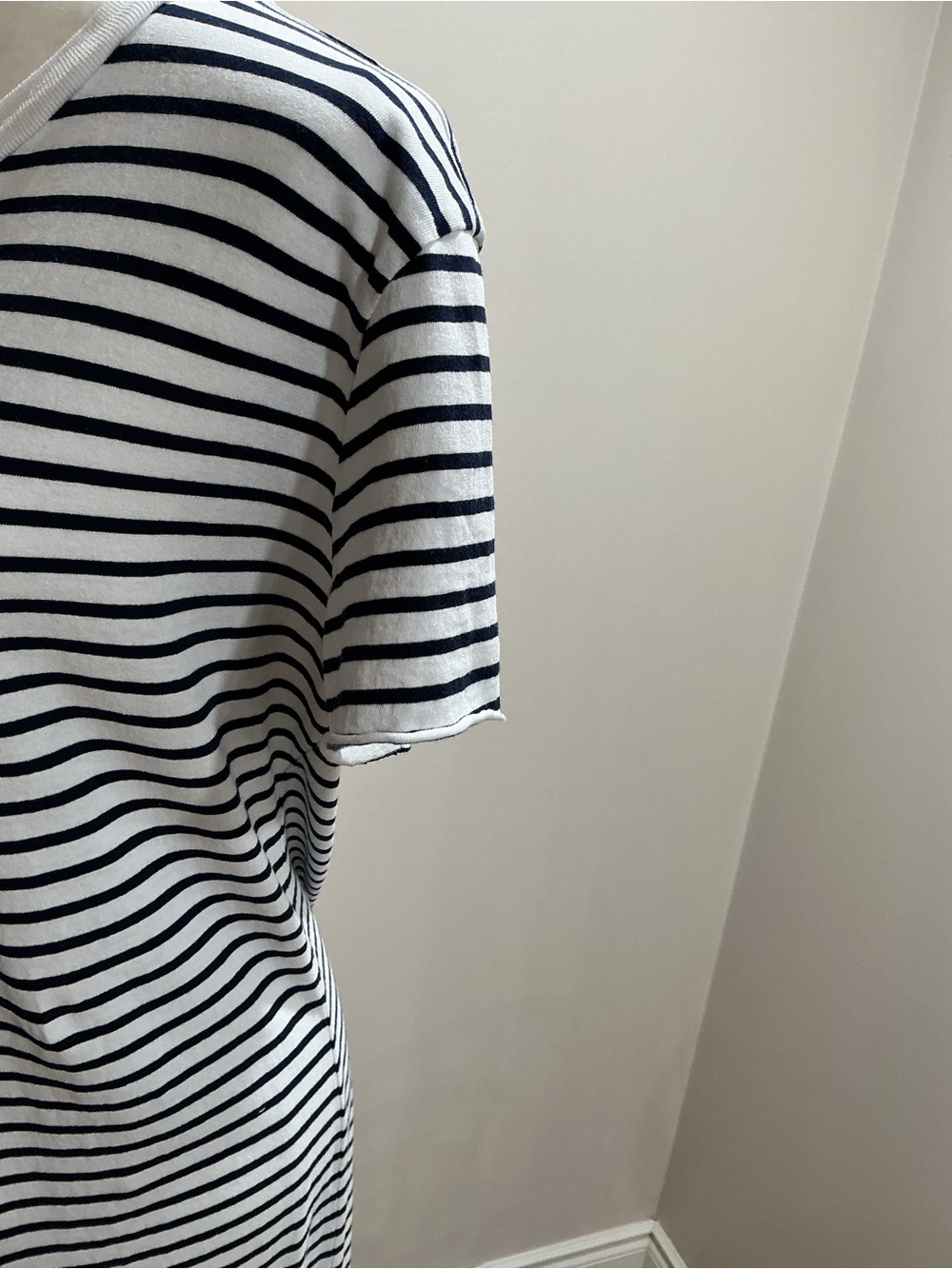 Frank and Eileen Harper 
Perfect Tee Maxi Dress black and white strip  large - Picture 4 of 7